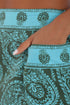 Harem printed pants with one pocket on the side